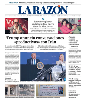 Cover of La Razon (Levante)
