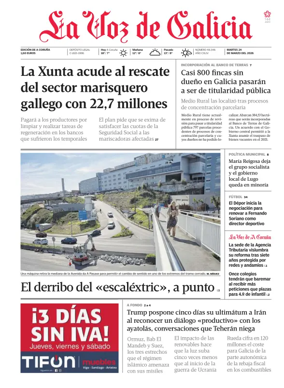 Cover of La Voz de Galicia (A Coruna)