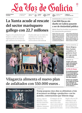 Cover of La Voz de Galicia (Arousa)