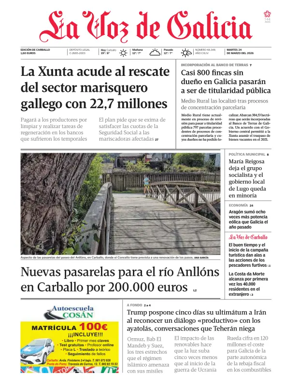 Cover of La Voz de Galicia (Carballo)