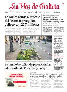Cover of La Voz de Galicia (Deza)
