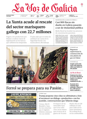 Cover of La Voz de Galicia (Ferrol)