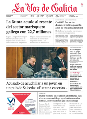 Cover of La Voz de Galicia (Vigo)