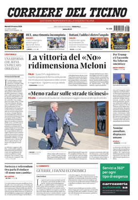 Cover of Corriere del Ticino