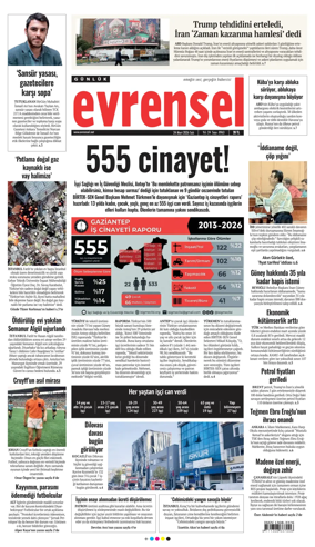 Cover of Evrensel Gazetesi