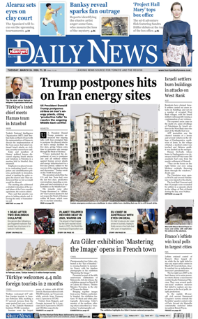 Cover of Hurriyet Daily News & Economic Review