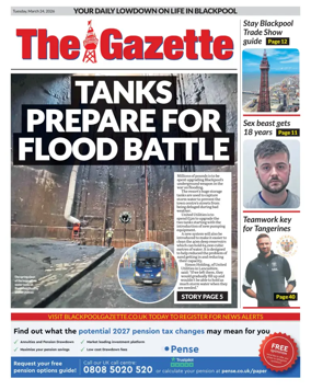 Cover of Blackpool Gazette