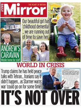 Cover of Daily Mirror