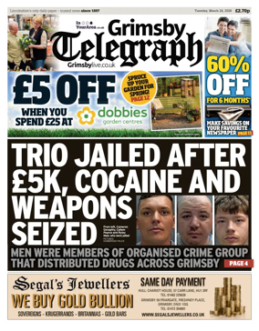 Cover of Grimsby Telegraph