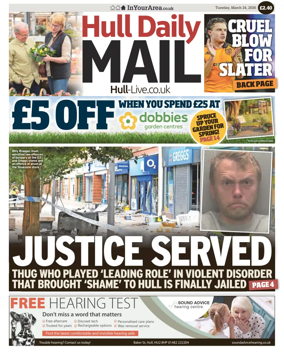 Cover of Hull Daily Mail