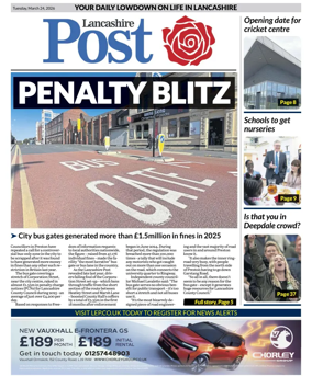 Cover of Lancashire Evening Post