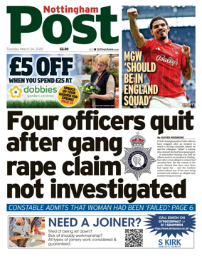 Cover of Nottingham Post