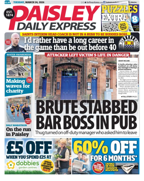 Cover of Paisley Daily Express