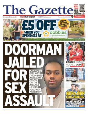 Cover of Teesside Evening Gazette