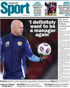 Cover of Herald Sport