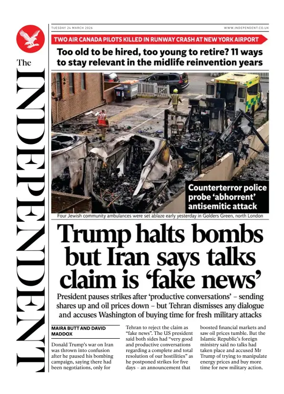 Cover of The Independent