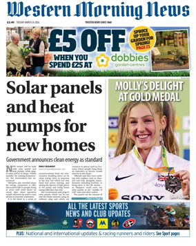 Cover of Western Morning News