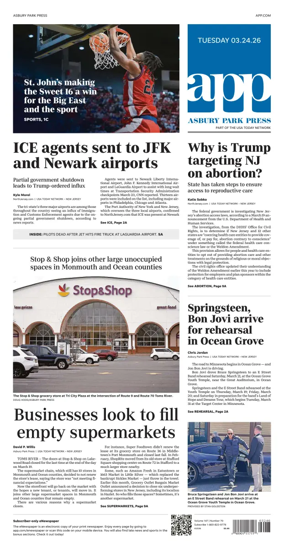 Cover of Asbury Park Press