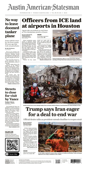 Cover of Austin American-Statesman
