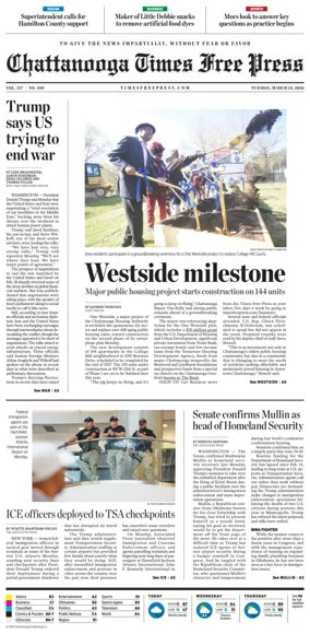 Cover of Chattanooga Times Free Press