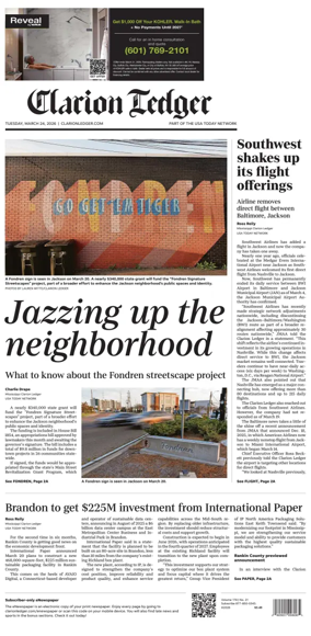 Cover of Clarion Ledger