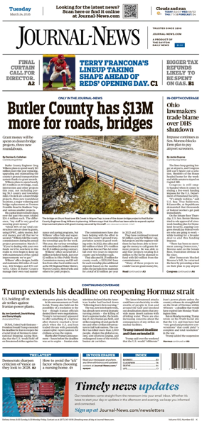 Cover of Hamilton Journal News