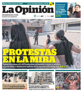 Cover of La Opinion