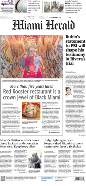 Cover of Miami Herald