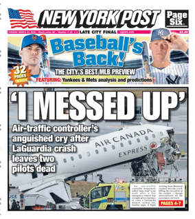 Cover of New York Post