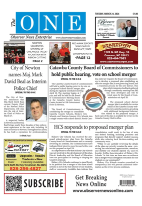 Cover of Observer News Enterprise