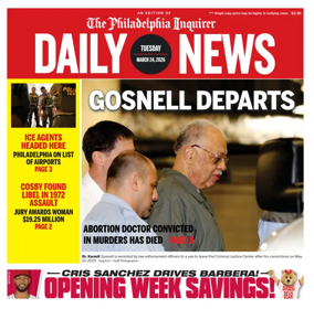 Cover of Philadelphia Daily News