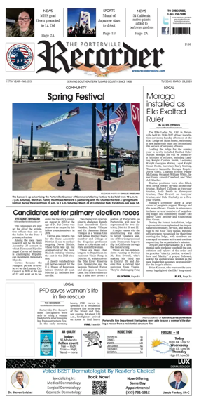 Cover of Porterville Recorder