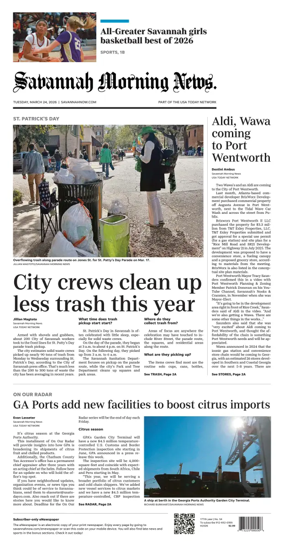 Cover of Savannah Morning News