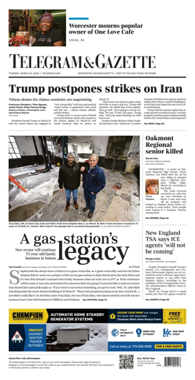 Cover of Telegram & Gazette