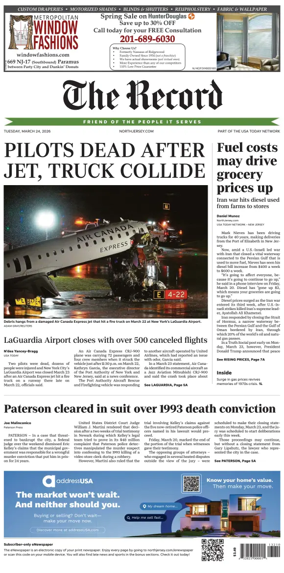 Cover of The Bergen Record