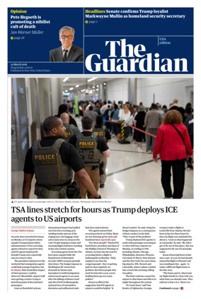 Cover of The Guardian (USA)
