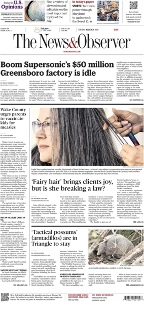 Cover of The News & Observer