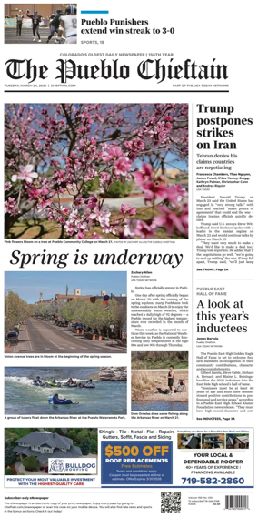 Cover of The Pueblo Chieftain