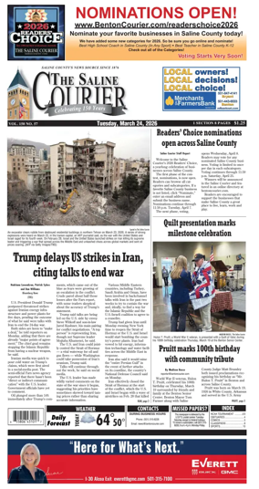 Cover of The Saline Courier