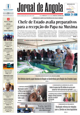 Cover of Jornal de Angola