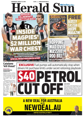 Cover of Herald Sun