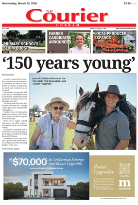 Cover of The Cobram Courier
