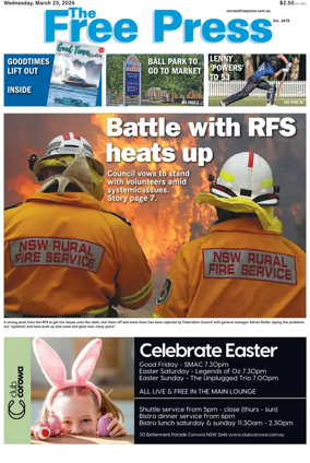 Cover of The Free Press (Corowa)
