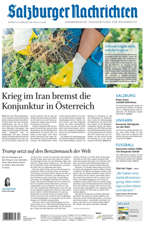 Cover of Salzburger Nachrichten