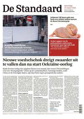 Cover of De Standaard