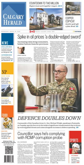 Cover of Calgary Herald