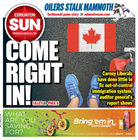 Cover of Edmonton Sun