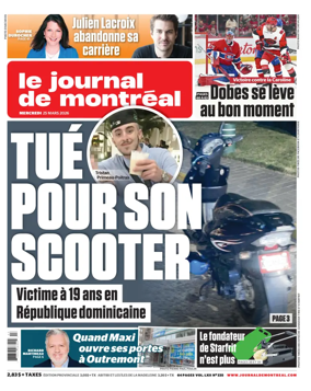 Cover of Le Journal de Montreal