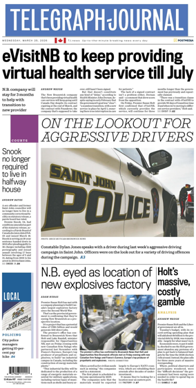 Cover of Telegraph-Journal