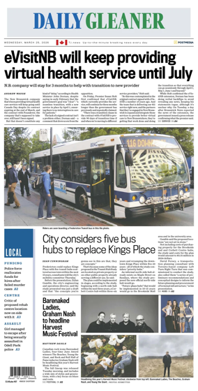 Cover of The Daily Gleaner